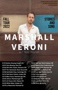Eastern Canada Tour Marshall Veroni + Nic Nolet 