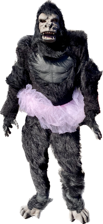Bennie the Dancing Gorilla in Pink Tutu

