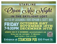 Open Mic at the Starline in Harvard - Hosted by Cassandra & Scott