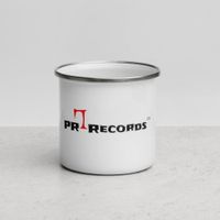 PRL Records Ltd. White Single Logo Enamel Mug