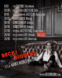 SOLD OUT - Becki Biggins presents 'It's a Man's World'