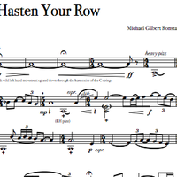 Hasten Your Row (for Solo Cello) - PDF