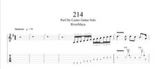 214 Guitar Solo TAB + Backing Track MP3