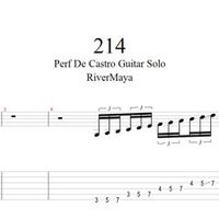 214 Guitar Solo TAB + Backing Track MP3