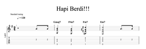 Hapi Berdi PDF & Guitar Pro TAB + MP3 Backing Track