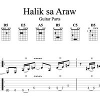 "Halik sa Araw" Guitar Parts and Solo TAB + MP3 Backing Track