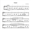 Printable Sheet Music - "Faded"