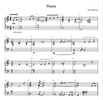 Printable Sheet Music - "Sepia"