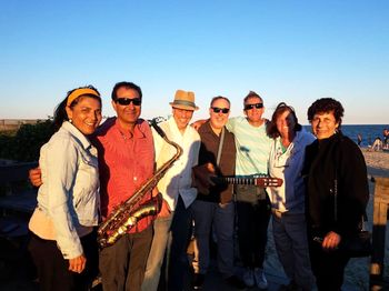Jeffrey Ashur, Roe Osborn, Bert, Mike Dunford & fans-Arts Foundation Concert, South Yarmouth
