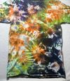 Tie Dye Scrunch Ice Dye Deep Orange Triple Black Power Berry Bright Green