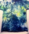 Tie Dye Scrunch Ice Dye Lemon Yellow Cobalt