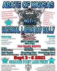 ABATE - Labor Day Rally at Lake Perry - Saturday Night Main Stage, Shooting Star