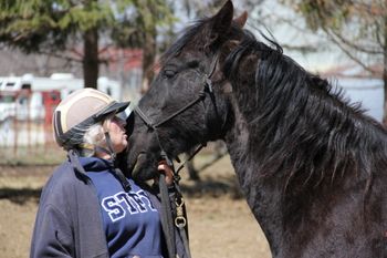 Kiss after a brilliant first ride 2015
