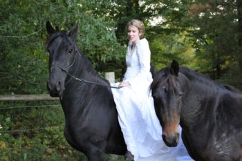 Wedding experience, horses Tjalline and Pip
