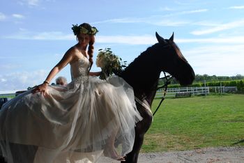 Tjalline and bride
