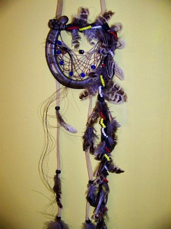A closer look at Ouke's dream catcher. Made April 2011
