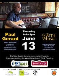 "The Art of Music" featuring Paul Gerard - Thursday, June 13