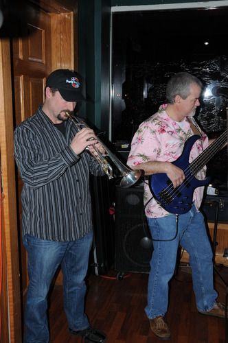 Special guest Tony with bass player Mark at Covington B & G 3/2011
