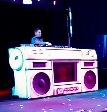 One of the coolest DJ booths I've played on
