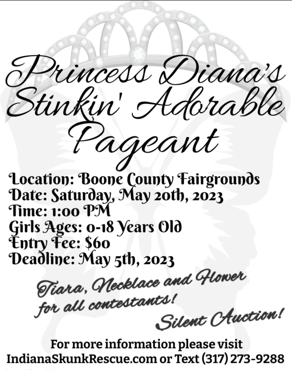 Indiana Skunk Rescue - PAGEANT May, 2023