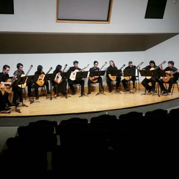 UNC's 2019 classical guitar ensemble
