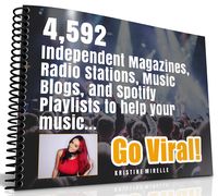 Go Viral-4,592 Online Radio Stations, Online magazines, and Spotify Playlists that feature Independent Music
