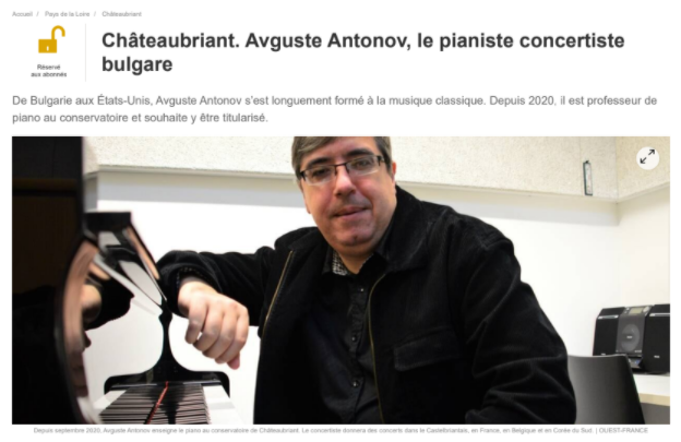 Interview avec Ouest-France Chateaubriant. Pour accéder et lire l'article, cliquez sur la photo!! 