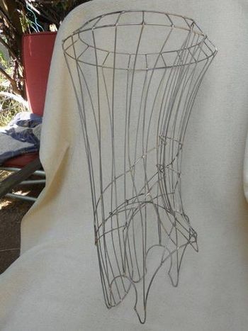 In process: wire armature hat, 20" tall. Feature film.
