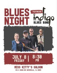 Indigo Blues Band Returns to Miss Kitty's Saloon!