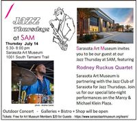 Jazz Thursday at the Sarasota Art Museum
