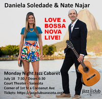 Monday Night Jazz at The Cabaret - "Love & Bossa Nova" with Nate Najar & Daniela Soledade