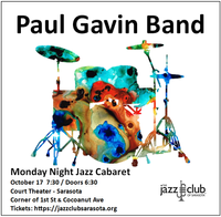 Monday Night Jazz with Paul Gavin Band
