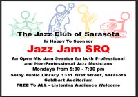 SRQ Jazz Jammers at Selby Library
