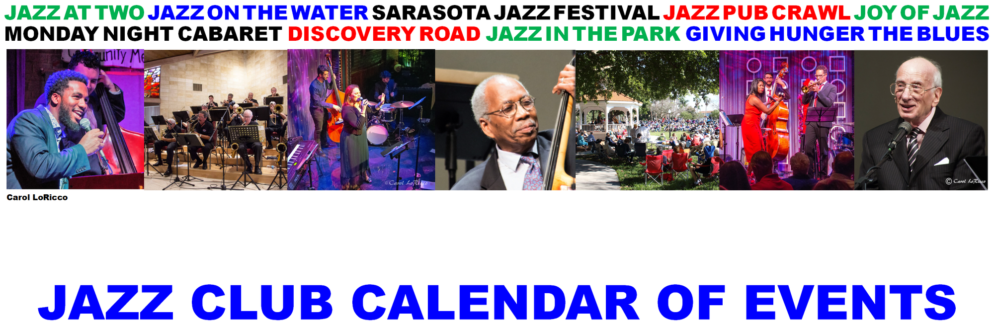 Jazz Club of Sarasota - Calendar