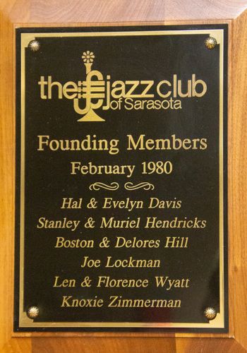 JC Founding Members Plaque
