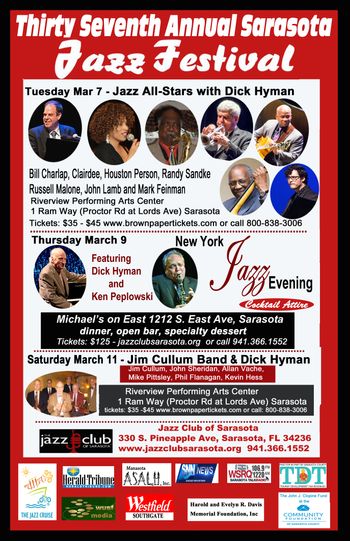March 2017 37th Sarasota Jazz Festival honors Dick Hyman 90 B'day
