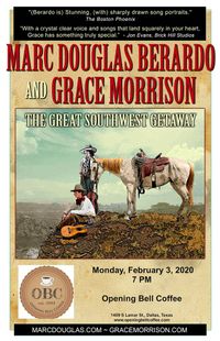 Dallas TX - The Great Southwest Getaway Featuring Marc Douglas Berardo and Grace Morrison