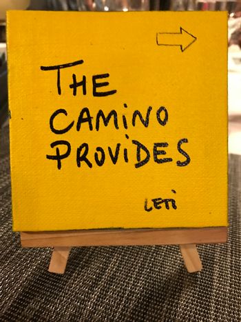 The Camino provides and delivers
