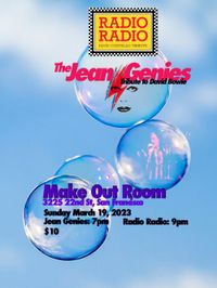 Jean Genies David Bowie Tribute with Radio Radio (A tribute to Elvis Costello) at the Make Out Room