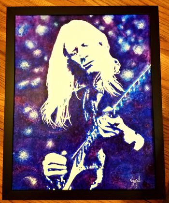 Johnny Winter 16x20 acrylic on canvas
