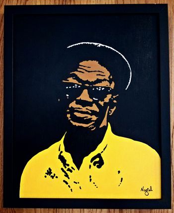 Lightnin' Hopkins 16x 20 acrylic on canvas
