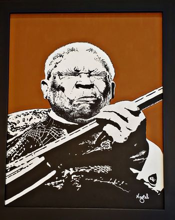 B.B. King 16x20 acrylic on canvas
