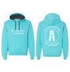 Hoodie -  Scuba Blue & Cardinal