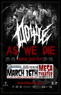 DOYLE (Misfits): As we Die World Tour w/ MF Ruckus, Killing Creation, This Foul Year