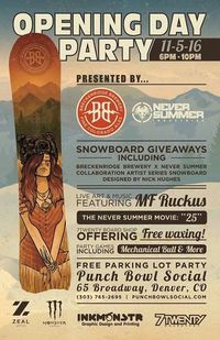 Breck Brew/Never Summer Opening Day Party!