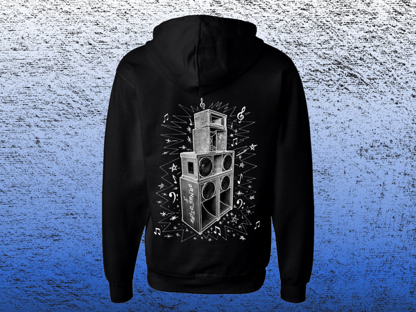Black Zip-Up Hi-Fi Hoodie - The Prizefighters