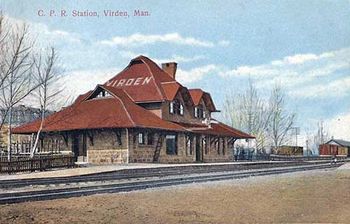 Train station in Virden, Manitoba
