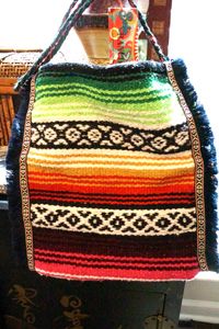 Mexican blanket purse