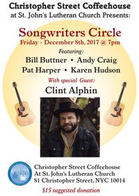 Christopher St Coffeehouse St. John's Songwriters Circle