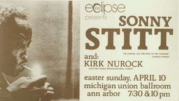 Poster from KN with Sonny Stitt, ca. 1976
